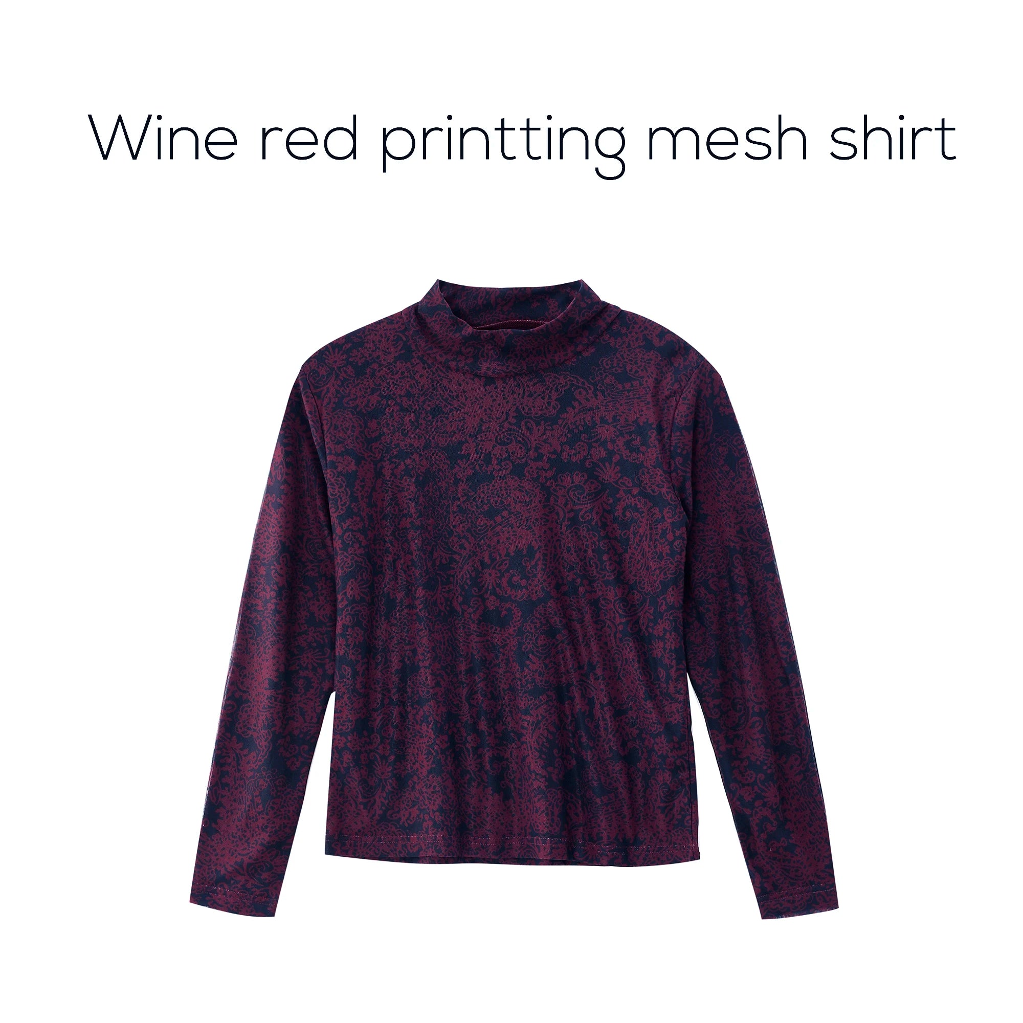 AP 2026 Autumn and Winter Women Mesh Printing Shirt Modal Lining Stretch Skirt