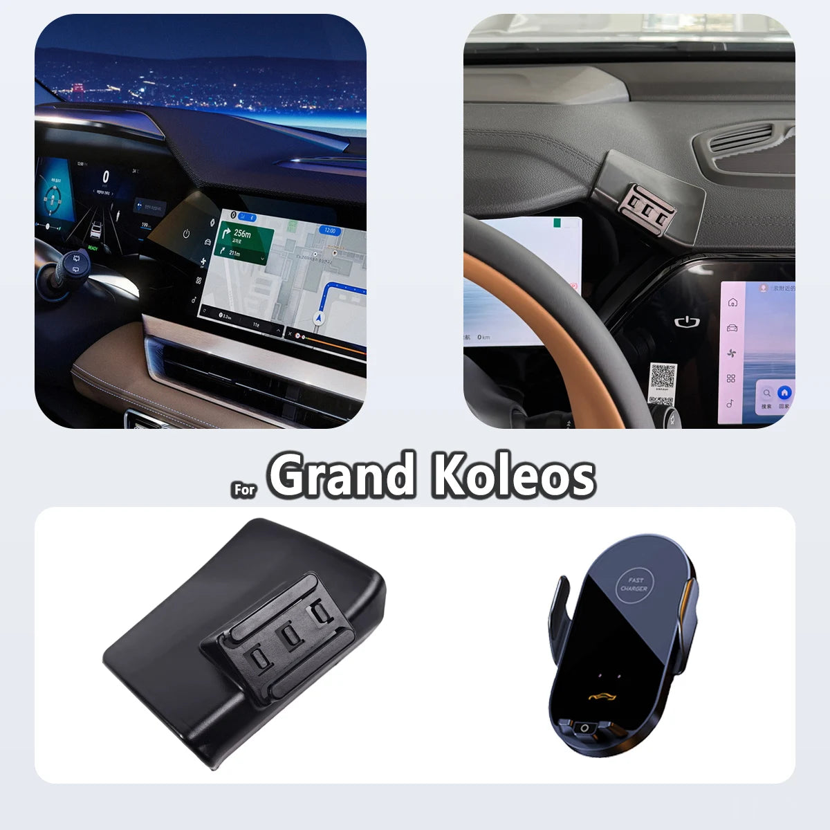 Special Phone Holder For Renault Grand Koleos 2024 2025 Magnetic Car Phone Mount Smart Sensing Invisible Base Car Accessories