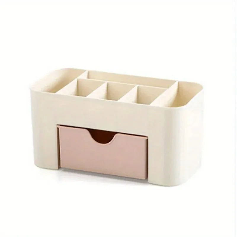 Clear Acrylic Makeup Organizer, Drawer Storage for Lipsticks, Brushes, Cotton Swabs & Perfume