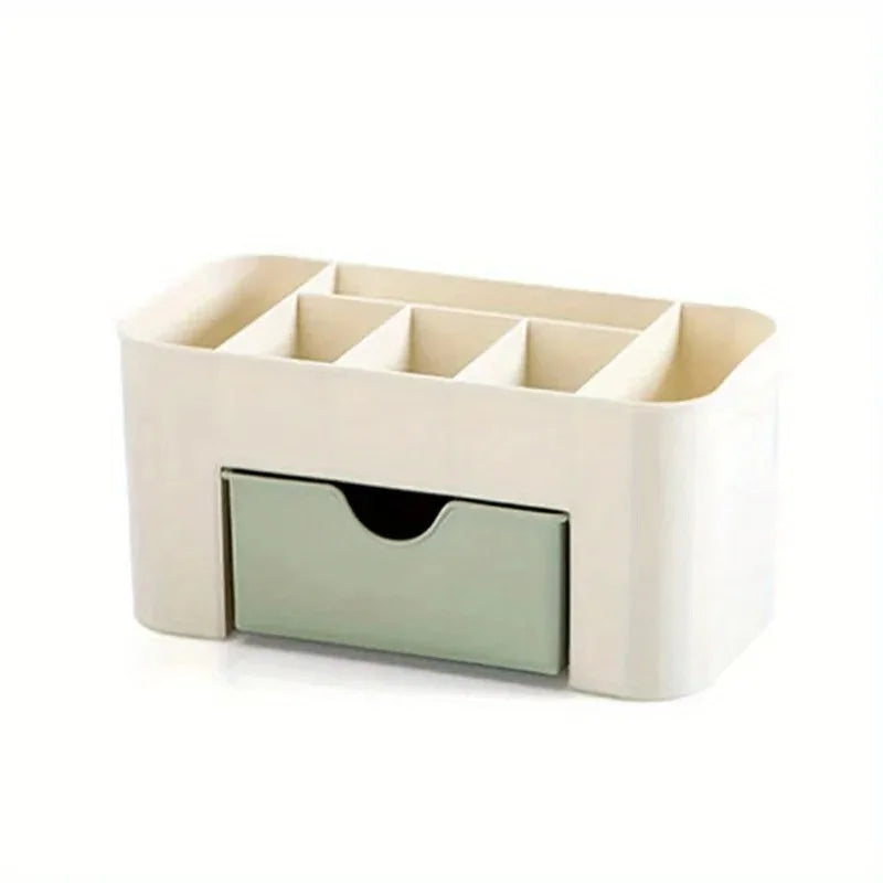 Clear Acrylic Makeup Organizer, Drawer Storage for Lipsticks, Brushes, Cotton Swabs & Perfume